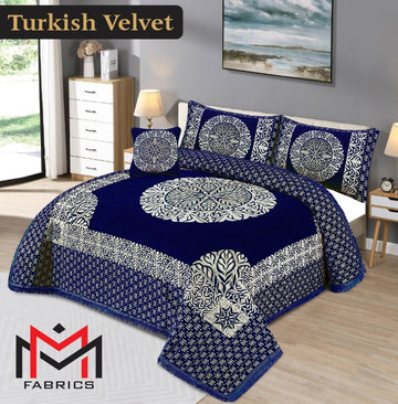 4PC Turkish Velvet Bedsheet