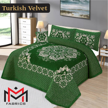 4PC Turkish Velvet Bedsheet