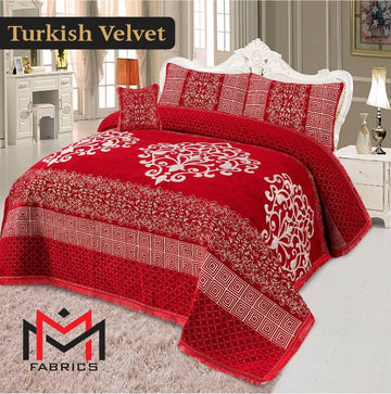 4PC Turkish Velvet Bedsheet